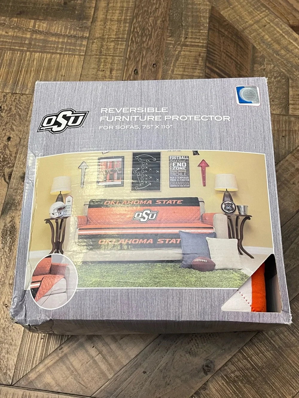 Oklahoma State Reversible Sofa Furniture Protector